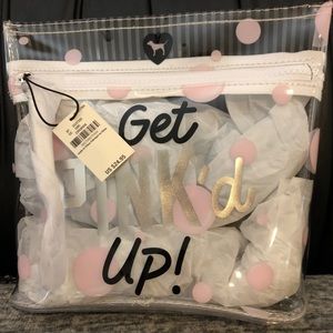 Pink Cosmetic Bag And Bath Bomb